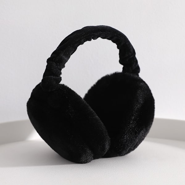 e Warm Fluffy Earmuffs Öronskydd Vikbara Warmers Ear Warm S Black