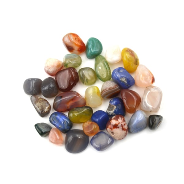 50G blandade färger Agate Stones Ädelsten Rock
