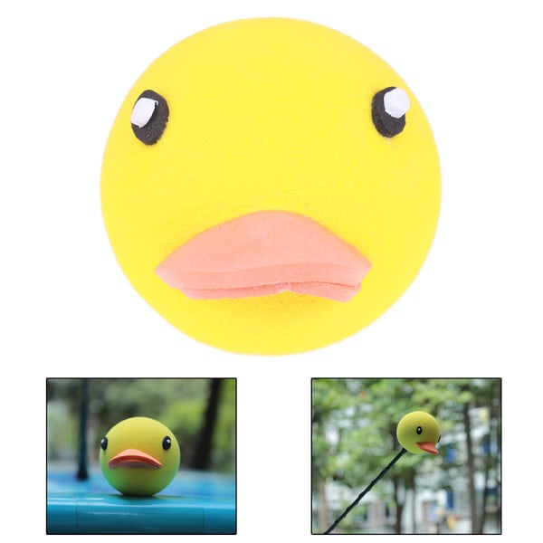 1Pc e yellow duck car antenne pen topper aerial eva ball decor