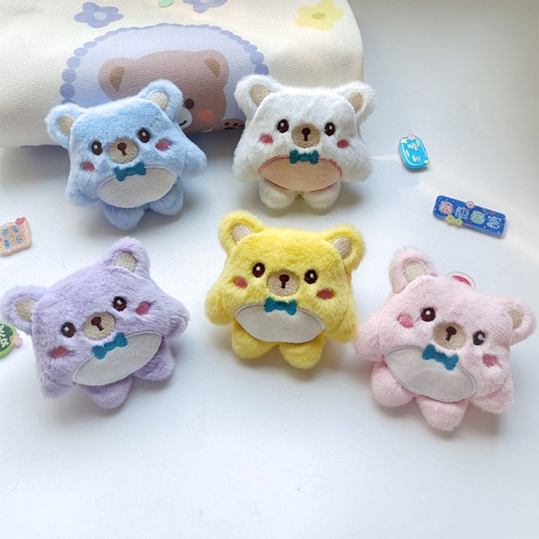 Sarjakuva pehmo nukkeriipus e Bear avaimenperä reppulaukun riipus Blue