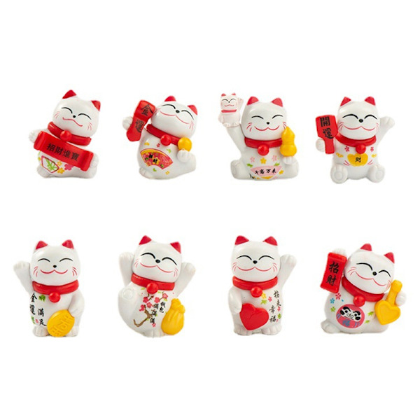 Mini Lucky Cat -sisustus Kodinsisustus Kawaii Lucky Cat Maneki Ne
