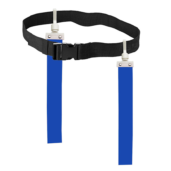 Fotbollsmatch träningsbälte Justerbart Rugby Flag Tag Midja S Blue