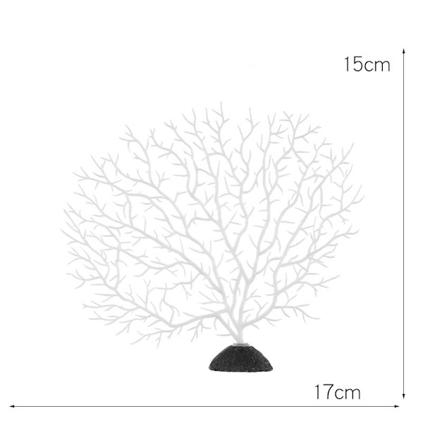 Puun muotoinen akvaariokoristelu Sisustus Merirautapuu muovi Cora Black