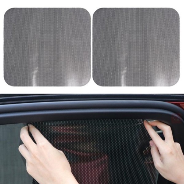 2 st PVC bilfönster solskydd Elektrostatisk klistermärke Solfilm