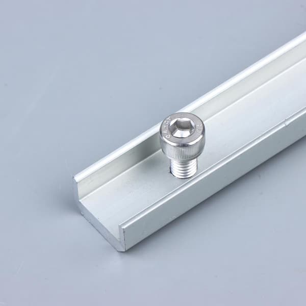 Solcellemodulskinner Profilkoblinger Aluminium Monteringskobling A2