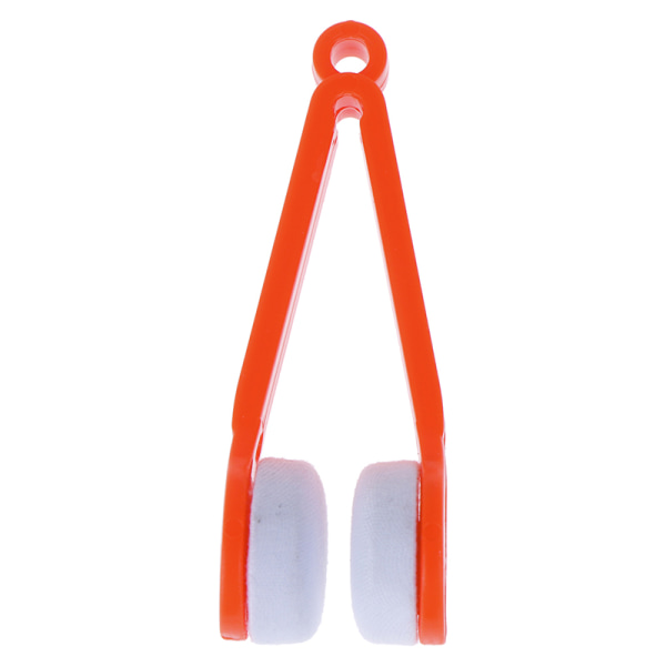 1PC aurinkolasit silmälasiharjan puhdistustyökalu, mikrokuitulasit Orange