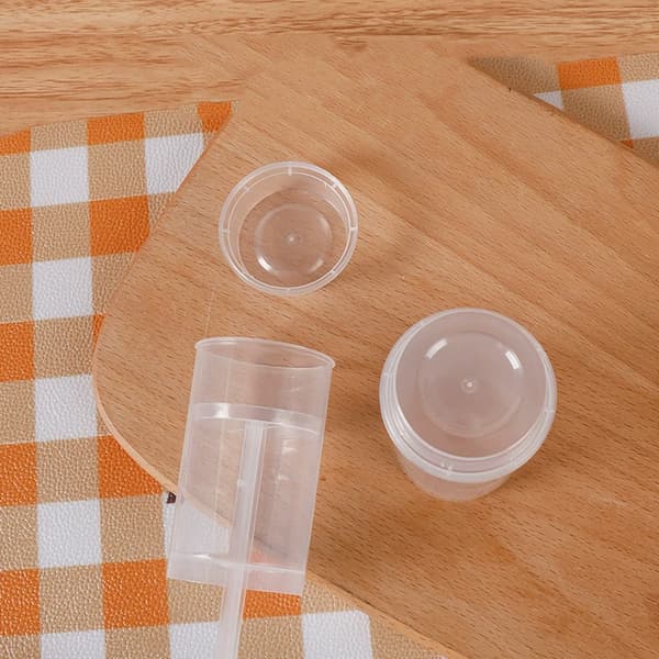 10 stk. Push Up Kake Shooter Runde Kakeholdere Push Plastbeholder