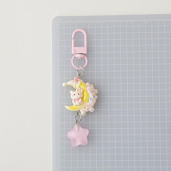 e Pyjamakarhu Avaimenperä Kawaii Hartsinalle Avaimenperä Tähdellä C A6