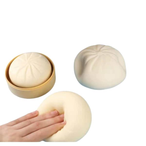 1 sæt farverige dumpling-klemme-stressbolde genanvendelige lav rebound Pink