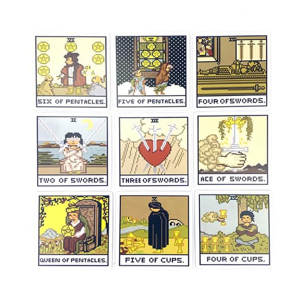 1 Box 8 Bit Fantasy Tarot Deck Card Prophecy Divination Family P