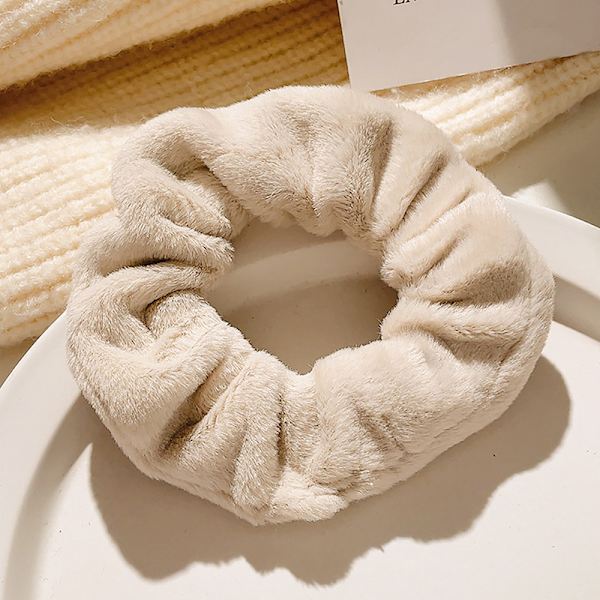 1kpl Hiusscrunchies Pehmo joustavat Hiusnauhat Ponytail Scrunchi Apricot
