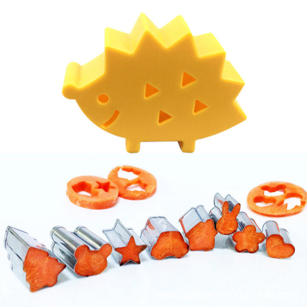 10stk/sett Frukt ter Mold Hedgehog Box Design Mini Rustfri St