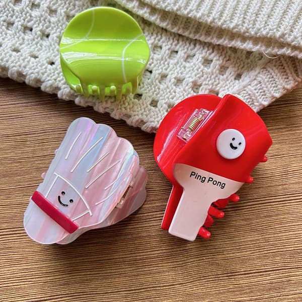 Eddikesyre Tennisketcher Design Hårklemme Hajklemme A3