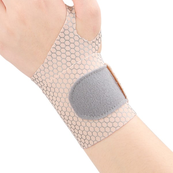 1 Stk Justerbar Sports Gym Håndleddstøtte Brace Wrap Band Wristb Nude