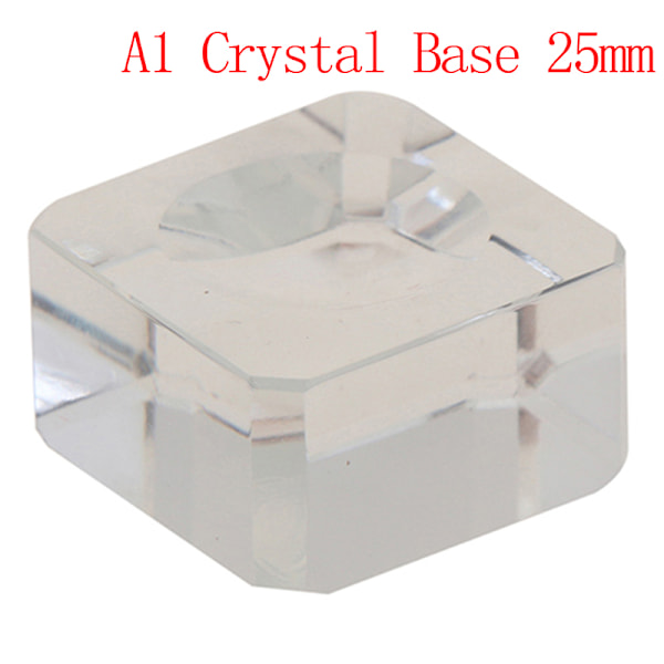 Crystal Wood Display Stand Base Hållare för Crystal Ball Sphere A1