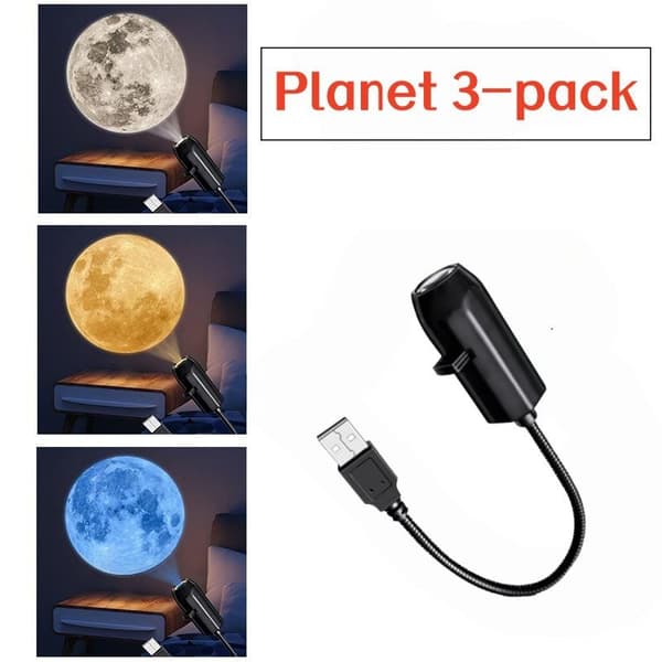 LED Galaxy Projeksjonslys 1 Lys+10 Bilder Endres A4