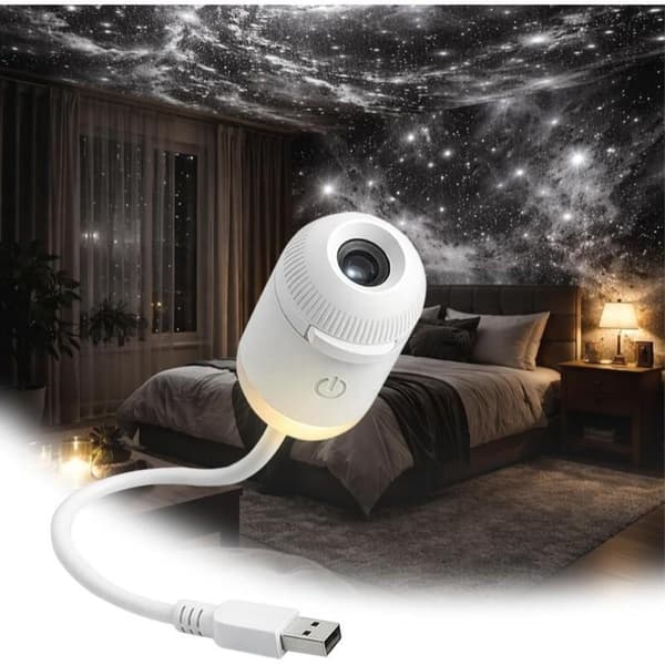 USB Mini Galaxy Stjerneprojektor Nattlys 3/5 Filmer Stjernehimmel 3PCS