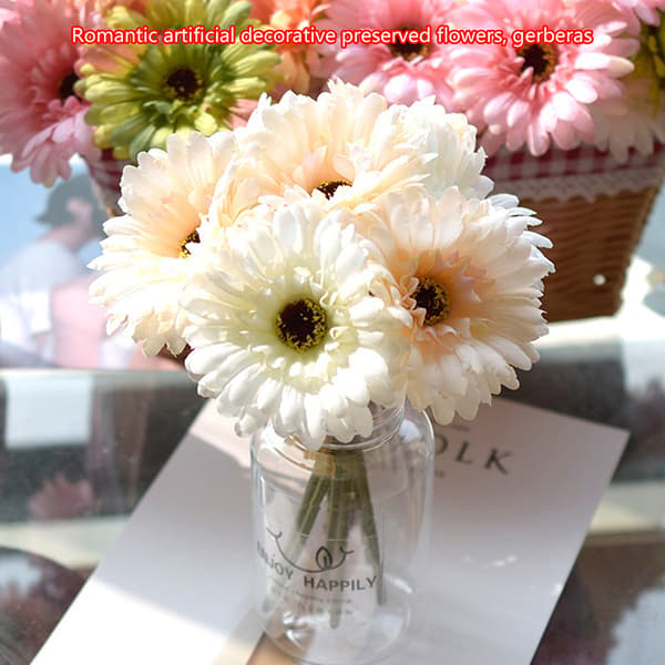 Konstgjorda Gerbera Blommor i Silke A8