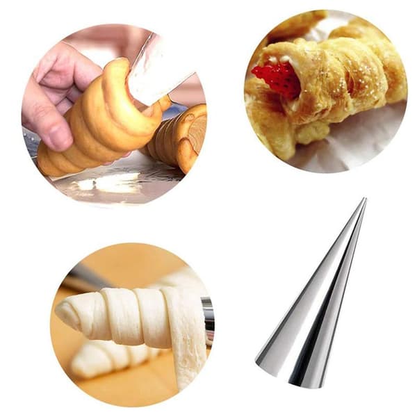 Cannoli-rør i rustfritt stål Cannoli-rør Bakeformer med P 4
