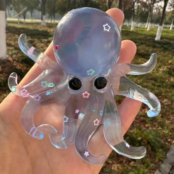 1 stk. Squishy Ocean Blæksprutte Fidget Legetøj Langsom Rebound Legetøj A2