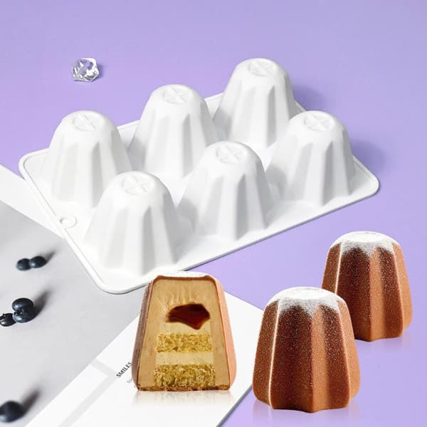 8 hål Pandoro Silikon Kakformar Åttakantig Brödbakform