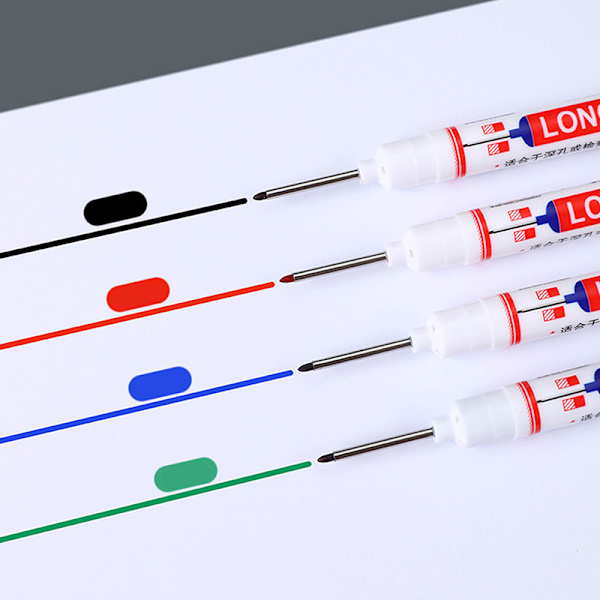20 MM bläck Markörer med långa huvuden Multifunktionsmarkör för djupa hål W Black