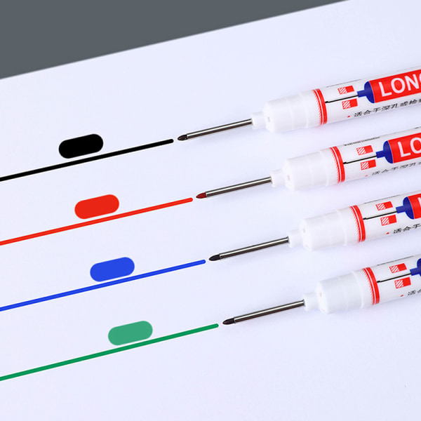 20MM Ink Langhoved Markers Pen Multi-purpose Deep Hole Marker W Black
