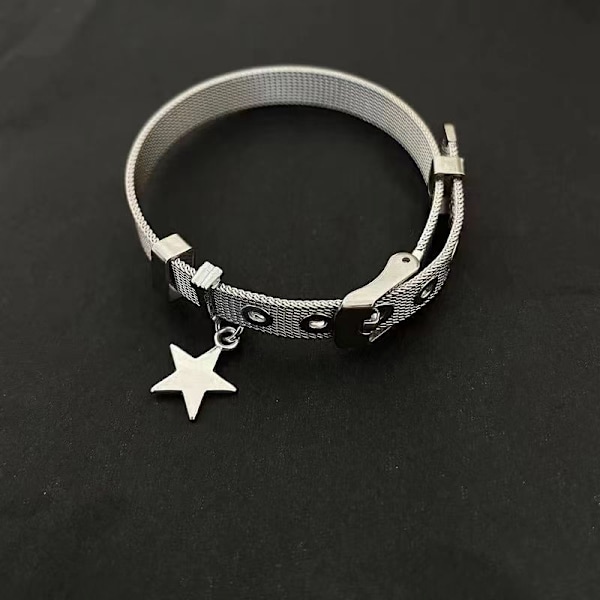 Y2K Girls Star Pendant Justerbart pararmband 2023 Trend D A2