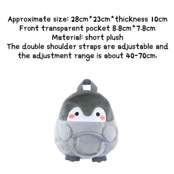 Naiset e Pehmokäsilaukku Sweet Reppu Kawaii Cartoon Penguin Dol