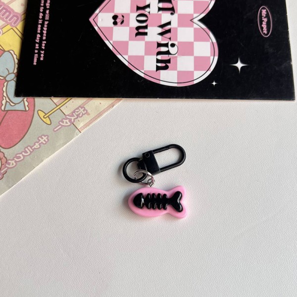 Y2K Sweet e Heart avaimenperä sarjakuva Cat Fish avaimenperä Shcool Ba A4