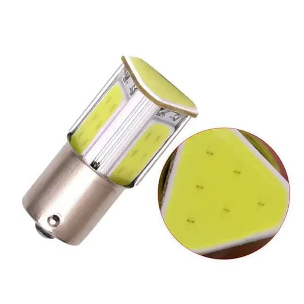 2 stk. COB LED 1156 1157 BA15S Bremselyspærer 12V til bil A5
