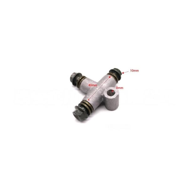1 stk. hydraulisk bremseslange rørfitting konnektor 3-vejs T-adapter