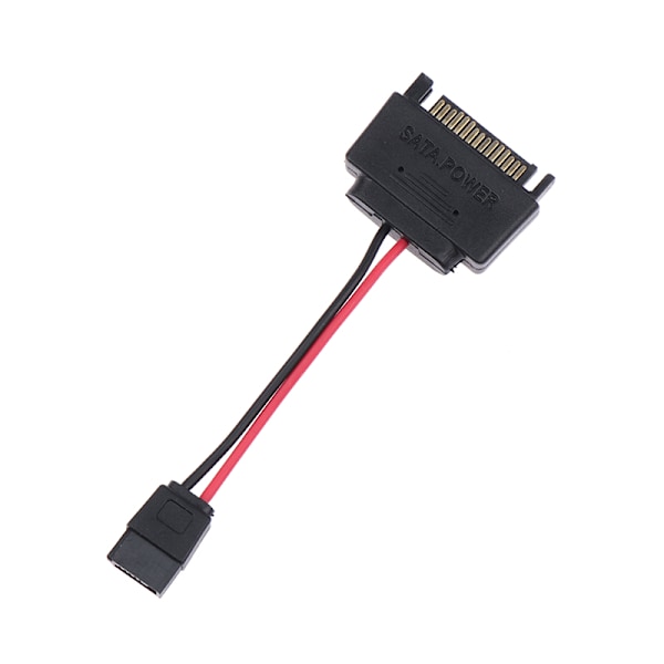 SATA 15-stift hane till SATA 6-stift hona power Optik
