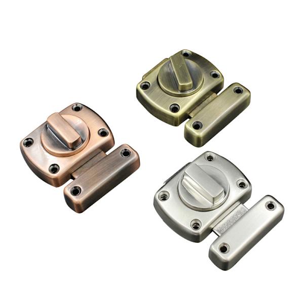 Oven lukko Valettu metallikoukku Salpa Lukko WC-ovet Oikeakulma S Silver Large