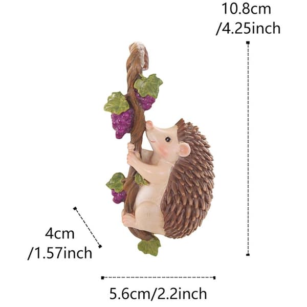 Klättrande igelkottfigur Blomkrukekramare