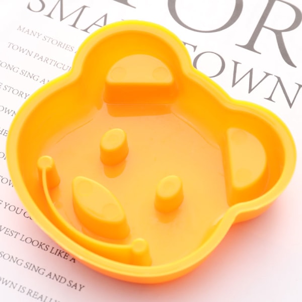 Liten björn form form bröd präglad enhet form Yellow