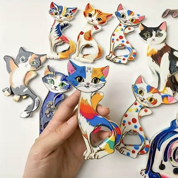 Kat Akryl Køleskabsmagnet A2