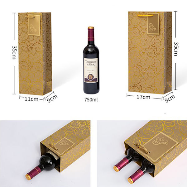 1 STK vinposer Gold 17*9*35cm