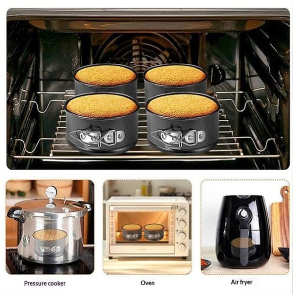 Non-Stick Rund Springformpanne Med Avtakbar Bunn For Baking A