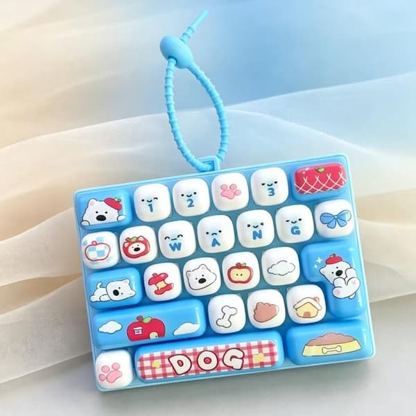 26 ruudukon näppäimistön näppäinhattu Clicker Fidget Fidget -näppäimistön näppäinhatut Blue