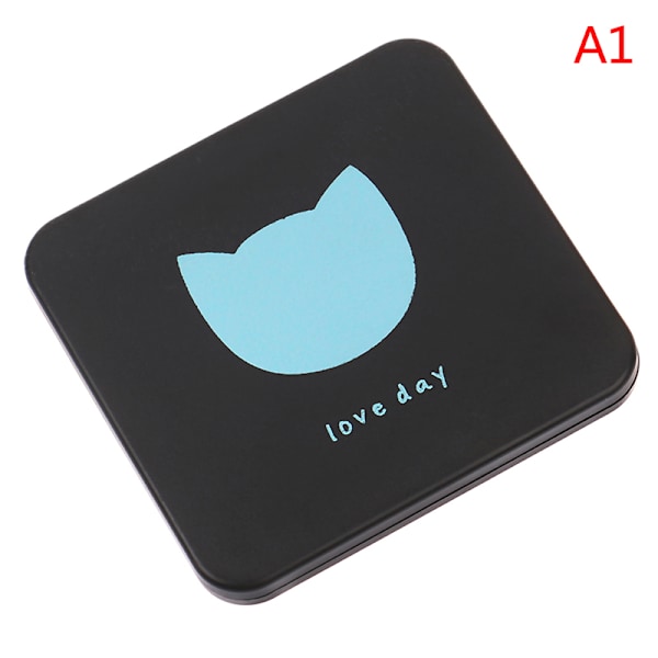 1st Bärbar Hand Mini Makeup Speglar Dubbelsidig Compact Mirr Cat