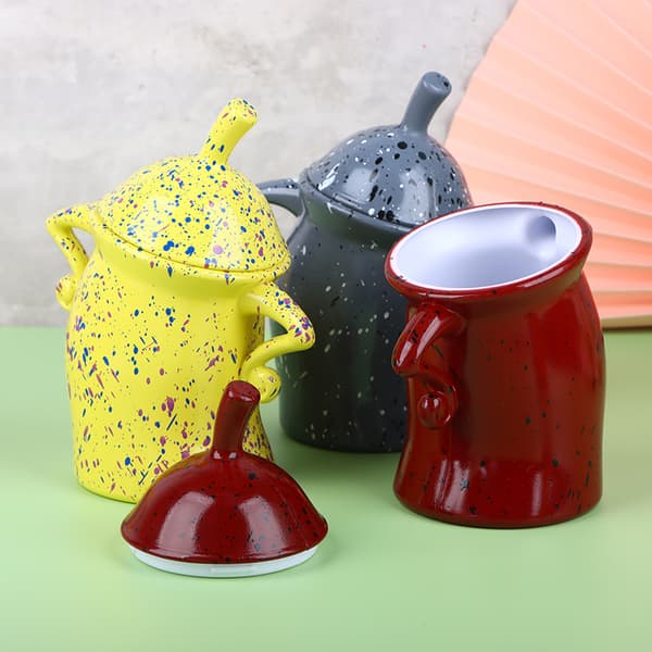Canister With Attitude Krukker Akimbo Crooked Body Mugs e Hipster Multicolor
