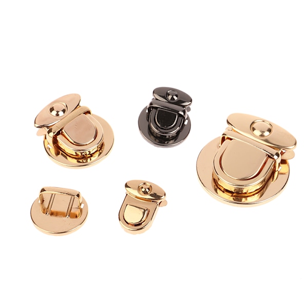 DIY Metal Lås Case Spänne Spänne För Handväskor Axelväskor Gold M
