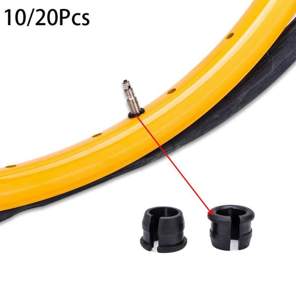 10 st cykelventilhålsadapter cykelslangadapter gummi