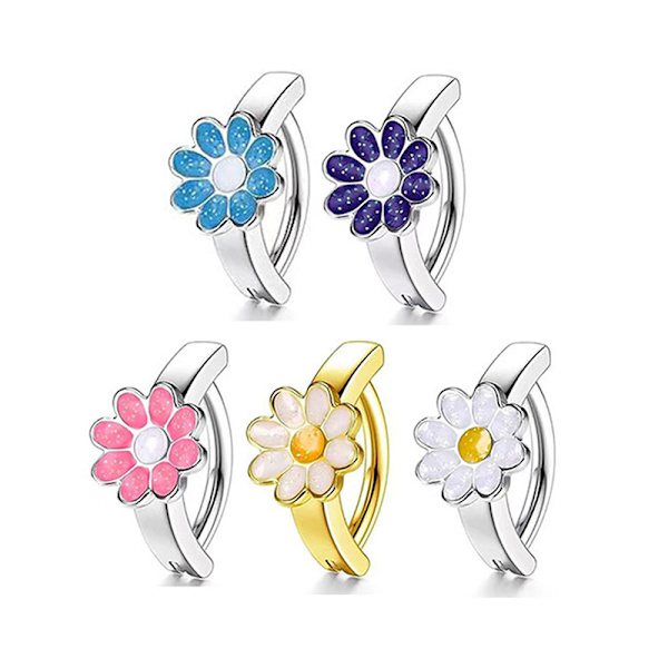 Blomst sommerfugl hjerte form navle ring Rhinestones Nave A3