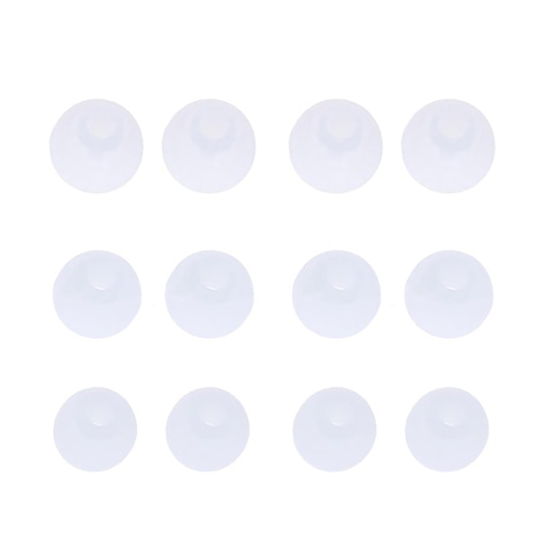 6 par/2*(S+M+L) Ørepropper av silikongummi Universal In White