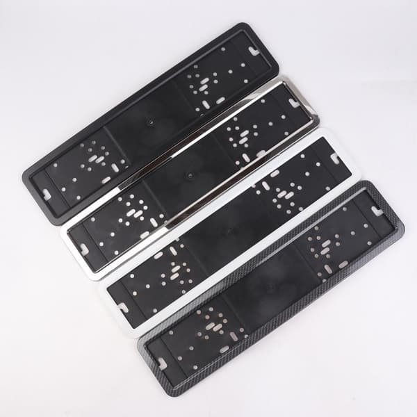 1 stk. RU UA EU nummerpladeholder sort nummerpladeholder mig White