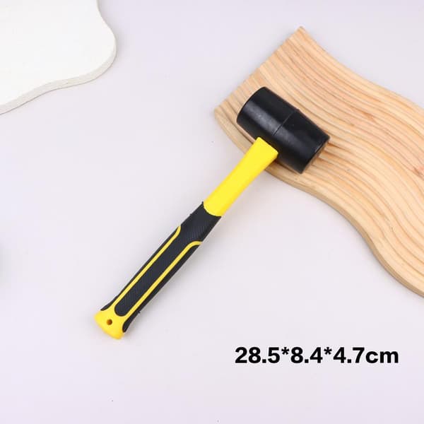 Svart fiberhandtag gummihammare elastisk hammare golvläder A1