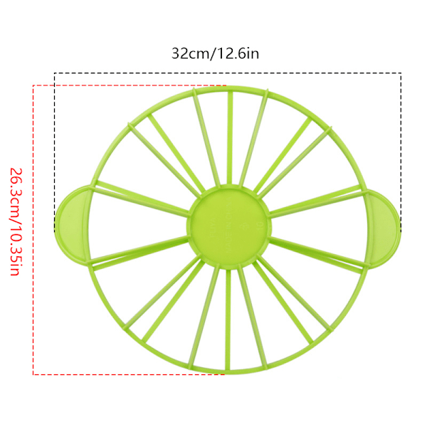 10/12 Slices Cake Equal Portion ter Round Bread Cake Mousse Div Green