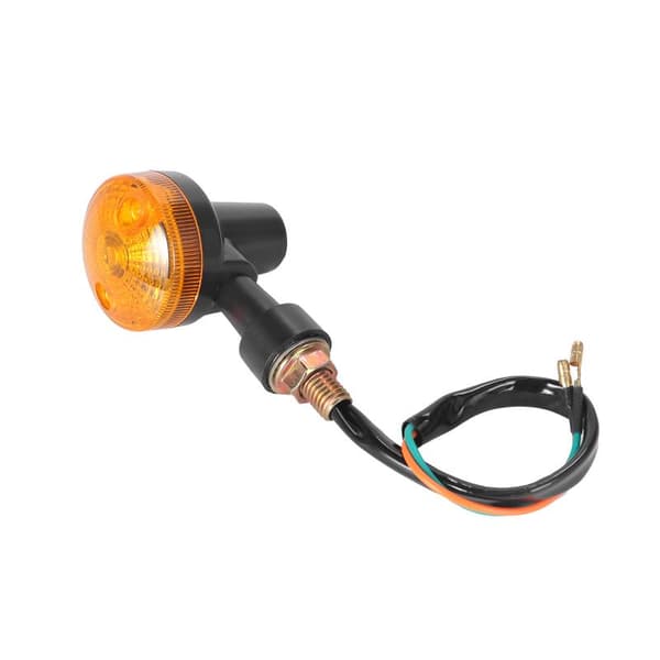 Universal Motorcykel Retro Blinkers Ljus Indikator Blinker Silver White
